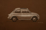 Pastel Fiat 500 - 2008