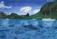 peinture lagon moorea